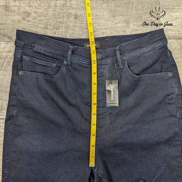 Express Skinny High Rise Jeans Size 12/S - Picture 4 of 6